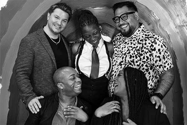 A behind-the-scenes shot from a production.